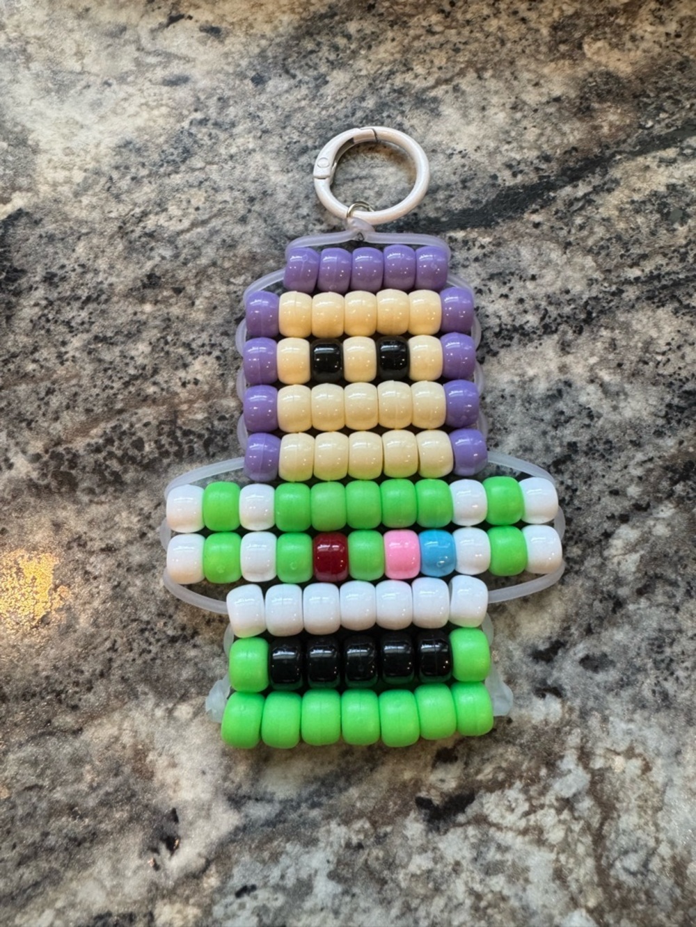 NEW! Handmade Pony Bead Buzz Lightyear Keychain Bag Charm